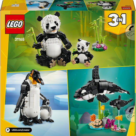 Lego-skaber 3i1 vilde dyr: pandafamilien - 31165