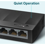 Tp-link ls1005g switch (sort, ikke-administreret)