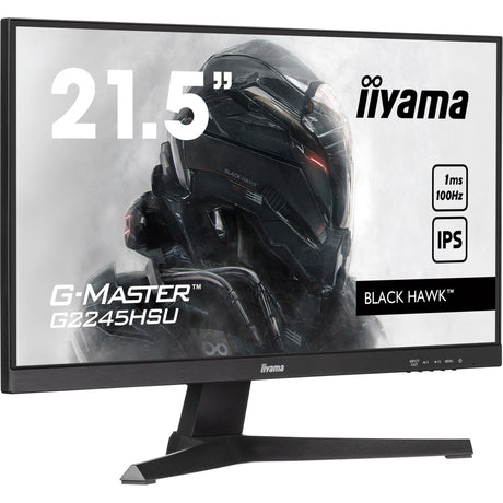 Iiyama G-Master Black Hawk G2245HSU-B2 22 spilleskærm (sort, HDMI, skærmport, 2x USB-A, USB-B)