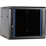 Dsi 9u vægskab med glaslåge - ds6609 serverrack (sort, 600 x 600 x 500 mm)