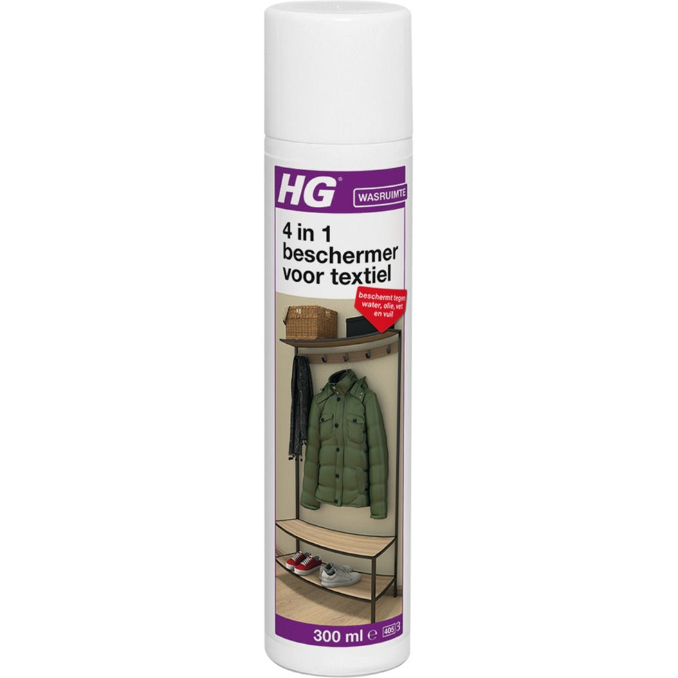 Hg 4 i 1 beskytter til tekstil rengøringsmiddel (300ml)