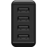 Goobay 4-vejs USB-oplader (30 W) (sort)