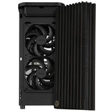 Asus proart pa401 wood edition - metalpanel midi tårnhus (sort | 2x USB-A | 1x USB-C)
