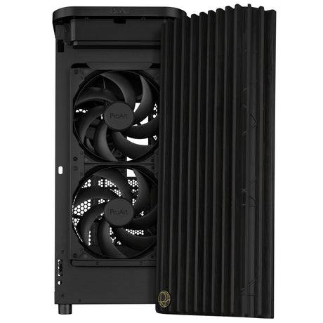Asus proart pa401 wood edition - metalpanel midi tårnhus (sort | 2x USB-A | 1x USB-C)