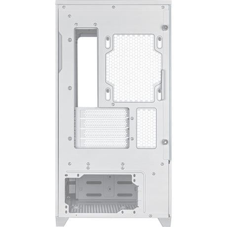 Asus Prime Ap202 Midi Tower-hus (hvid | 2x USB-A | 1x USB-C | RGB | hærdet glas)