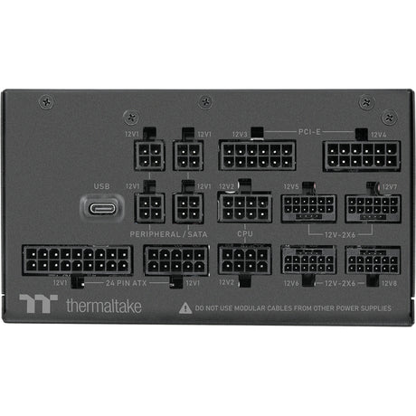 Thermaltake toughpower i modulær 2000 watt strømforsyning (sort, 4x 12v-2x6, 8x pcie)