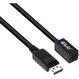 Club 3d mini displayport > displayport 1.4 (han) forlængerkabel (sort, 0,1 meter)