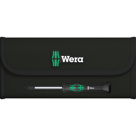 Wera kraftform 12sb1 mikro skruetrækker sæt (sort grøn, til elektriske apparater)