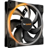 Vær stille! light wings pwm rgb case ventilator (sort, 140 x 140 x 25 mm)