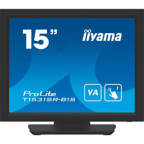 Iiyama prolite t1531sr-b1s 15 touchscreen-skærm (sort (mat), hdmi, displayport, vga)