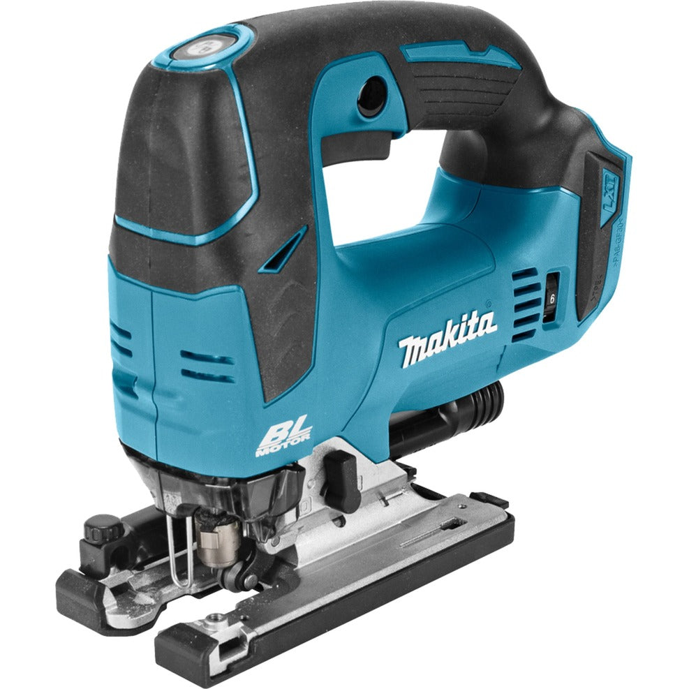 Makita 18 v stiksav d-håndtag djv182zj (blå sort, uden batteri og oplader, i mbox)