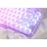 Ducky one 3 sf aura hvid rgb mekanisk tastatur (hvid, us layout (qwerty), cherry mx brown, 65%, abs double shot, hot swap)