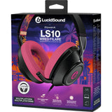 Powera Lucidsound LS10 Wired Gaming Headset - Midnight Branding Over-Ear Gaming Headset (Sort Pink, Playstation 5, Playstation 4, Xbox Series X|s, Xbox One, PC, Mobil)