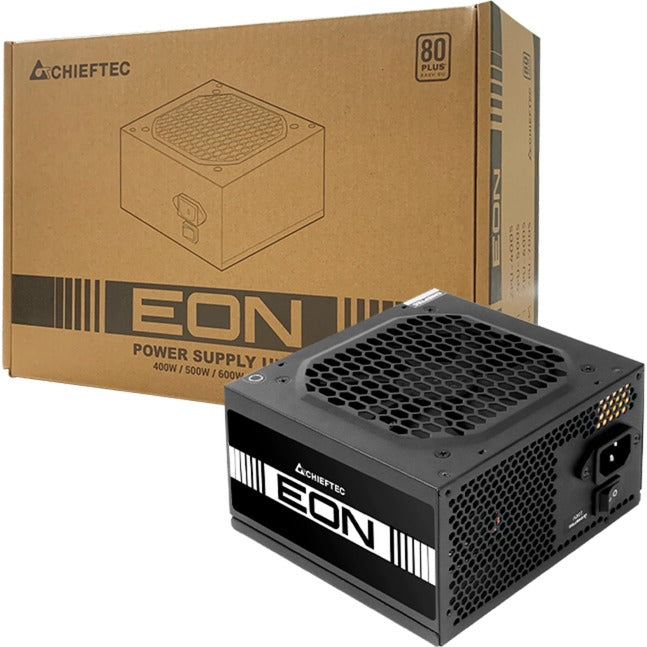 Chieftec eon zpu-500s, 500 watt strømforsyning (sort, 1x pcie)