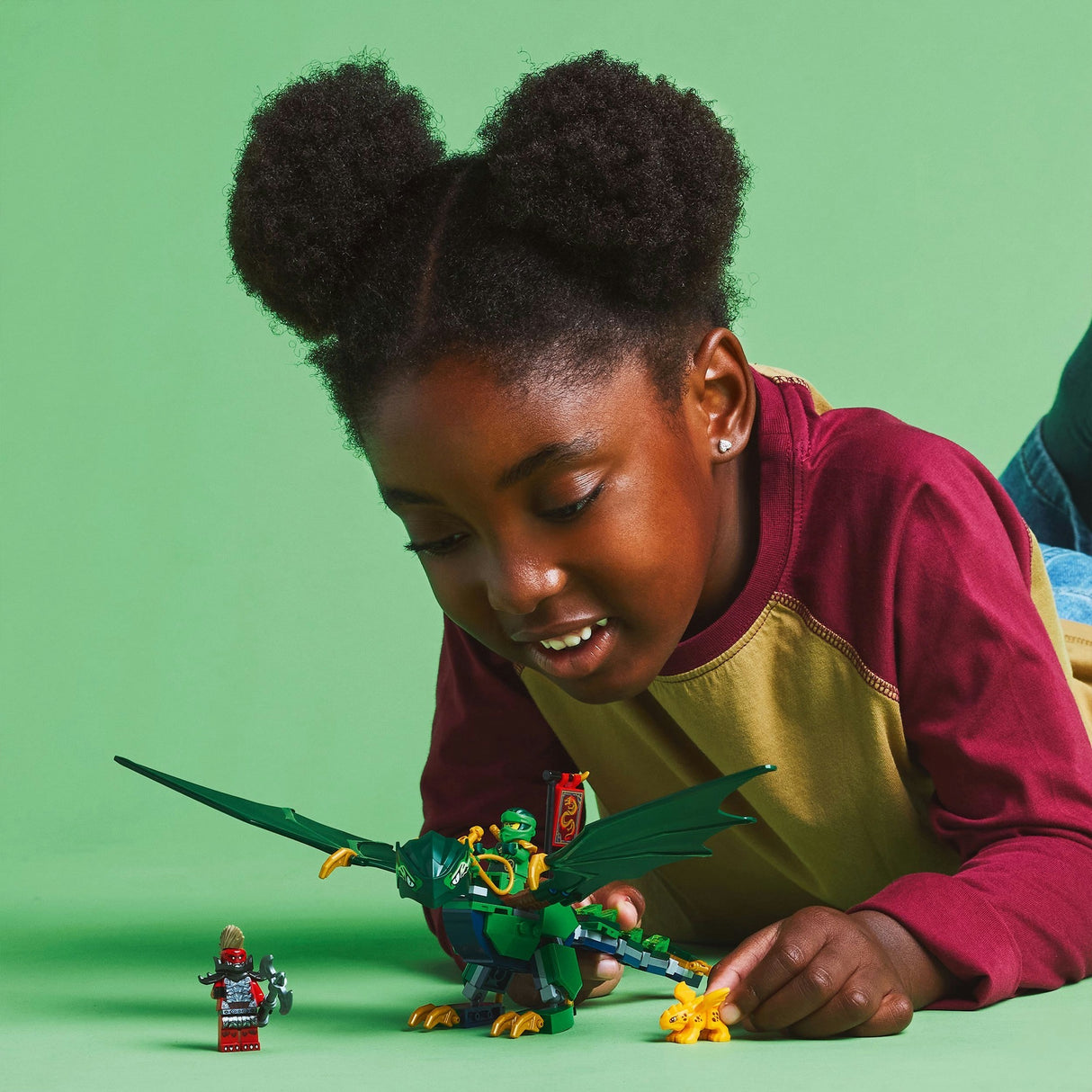 Lego ninjago 71829 lloyds grønne skovdrage