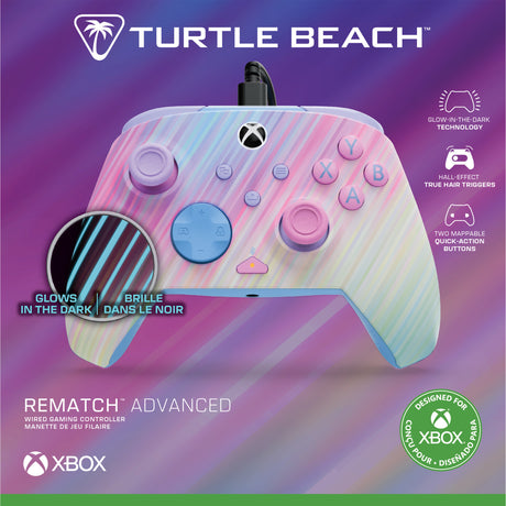 Turtle beach rematch advanced bedrade controller - cotton candy (roze, xbox series x|s, xbox one, pc)