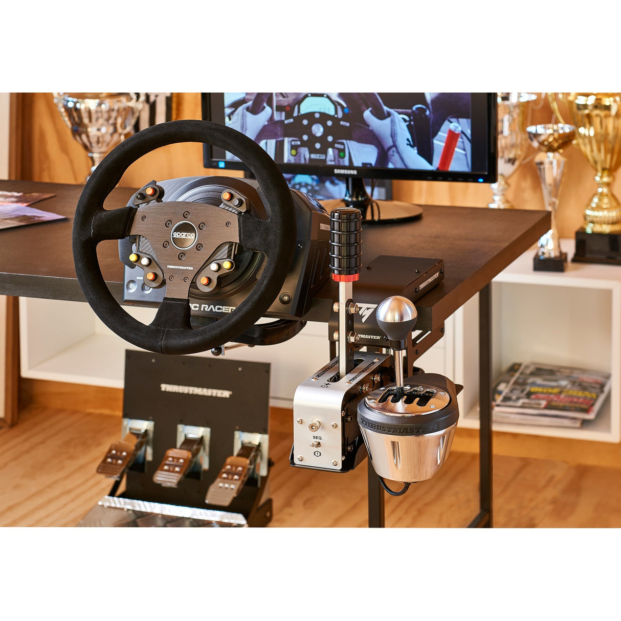 Thrustmaster TM Racing klemmeholder (sort, til TSS Håndbremse TH8A skifter)