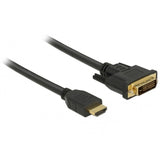 Delock HDMI > DVI (24+1) tovejs kabeladapter (sort, 2 meter)