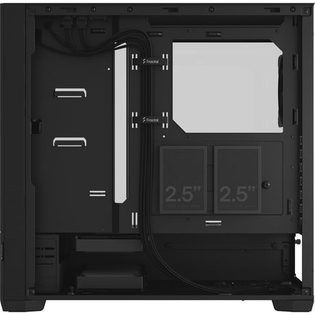Fractal design pop lydløs sort tg klar tonet midi tårnhus (sort | 2x USB-A | hærdet glas)