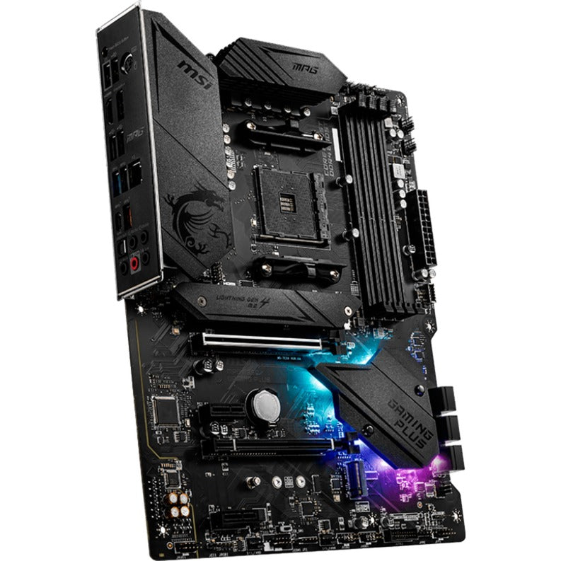 MSI MPG B550 Gaming Plus Socket AM4 bundkort (sort, RAID, GB-LAN, lyd, ATX)