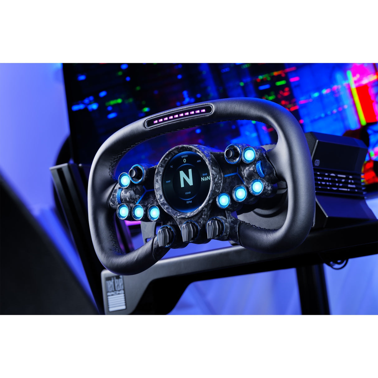 Moza vision gs styr add-on (sort carbon)