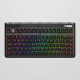 Iqunix og80 mørk side trådløst mekanisk tastatur (sort, us layout (qwerty), gateron brun, 80% (tkl), rgb lysdioder, hot-swappable, pbt, 2.4ghz | bluetooth 5.1 | usb-c)