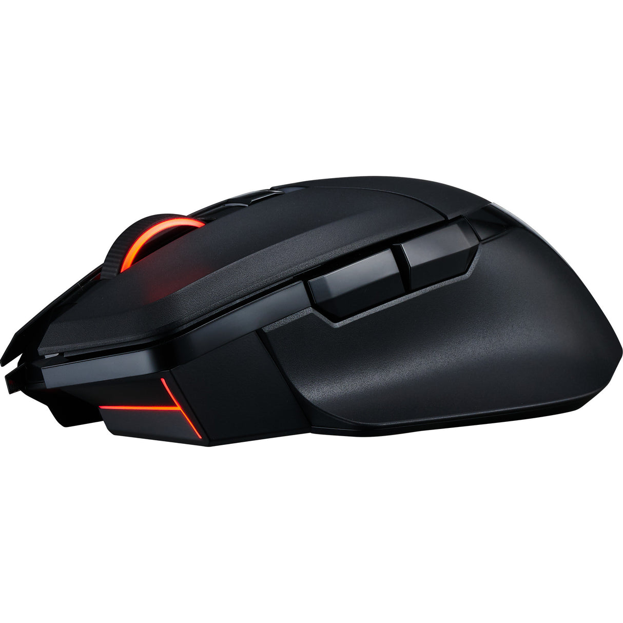 Powercolor alphyn am10 trådløs gamingmus (sort rød, 100 - 26000 dpi, 8k, rgb, usb 2.4g bluetooth 5.2)