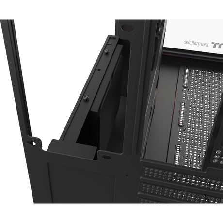 Thermaltake view 380 ws argb midi tårnhus (sort træfarve | 2x USB-A | 1x USB-C | RGB | hærdet glas)