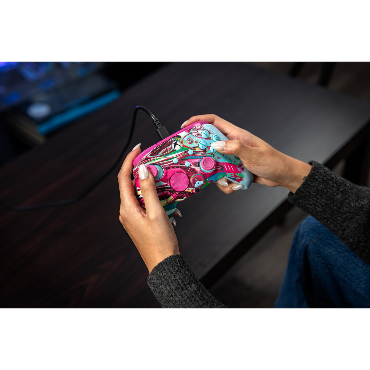 Turtle Beach PDP Rematch Glow Advanced Wired Controller (Android Dreams, Xbox Series X|S, Xbox One, PC)