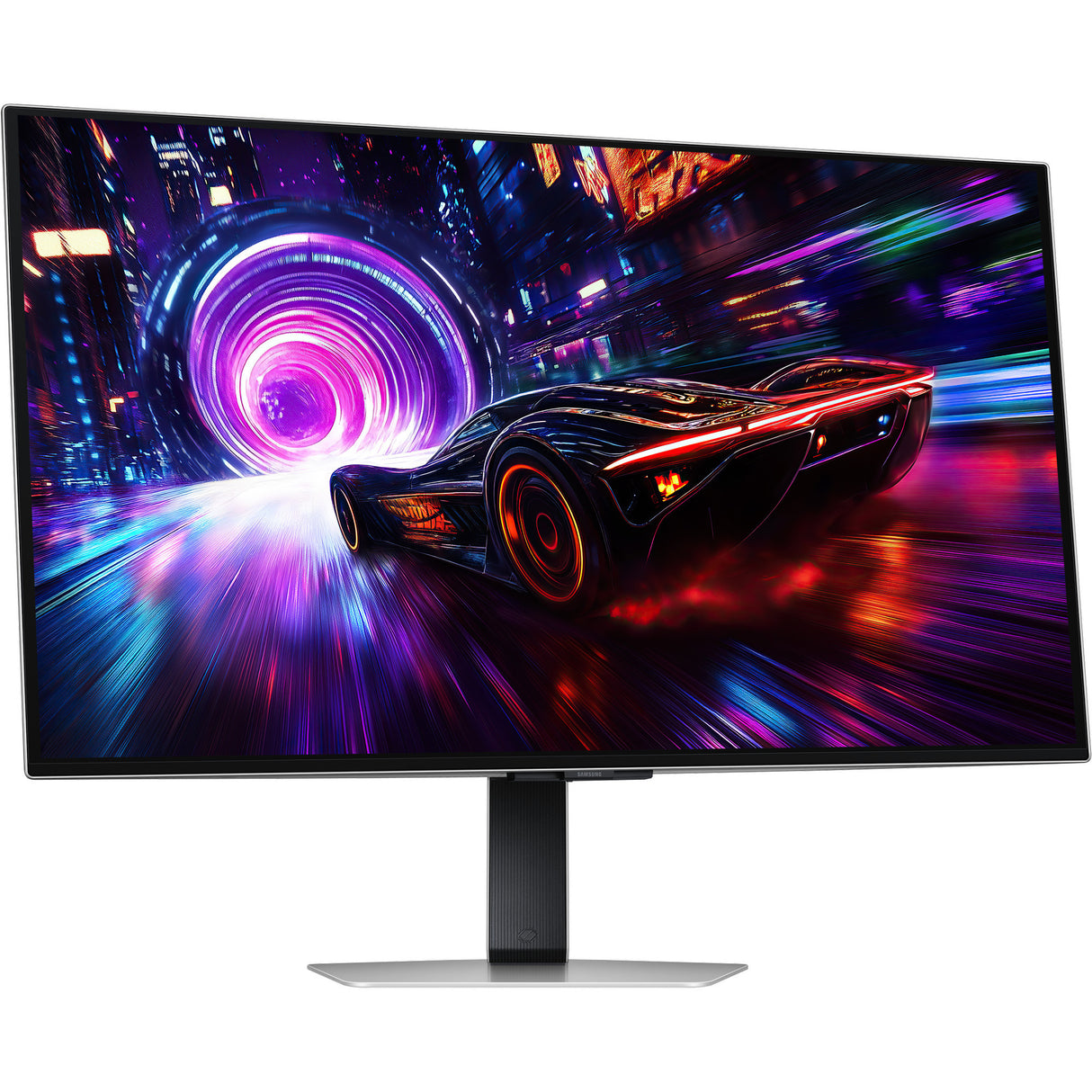 Samsung Odyssey OLED G8 G81SF 32 4K UHD-gamingskærm (sølv, 2x HDMI, DisplayPort, 2x USB-A, USB-B, 240 Hz)