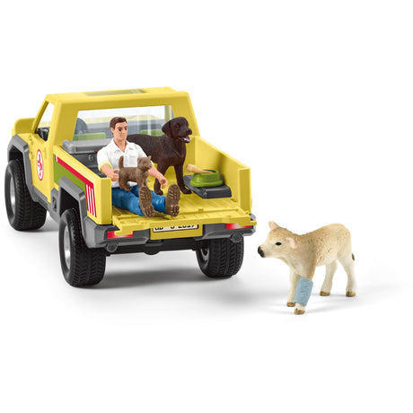 Schleich farm world play figur sæt dyrlæge besøg på farmen