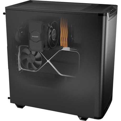 Vær stille! pure base 501 airflow midi tårnhus (sort | 2x USB-A | 1x USB-C)