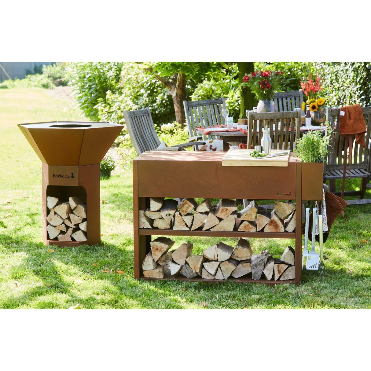 Barbecook nestor buddy fra corten stål bord