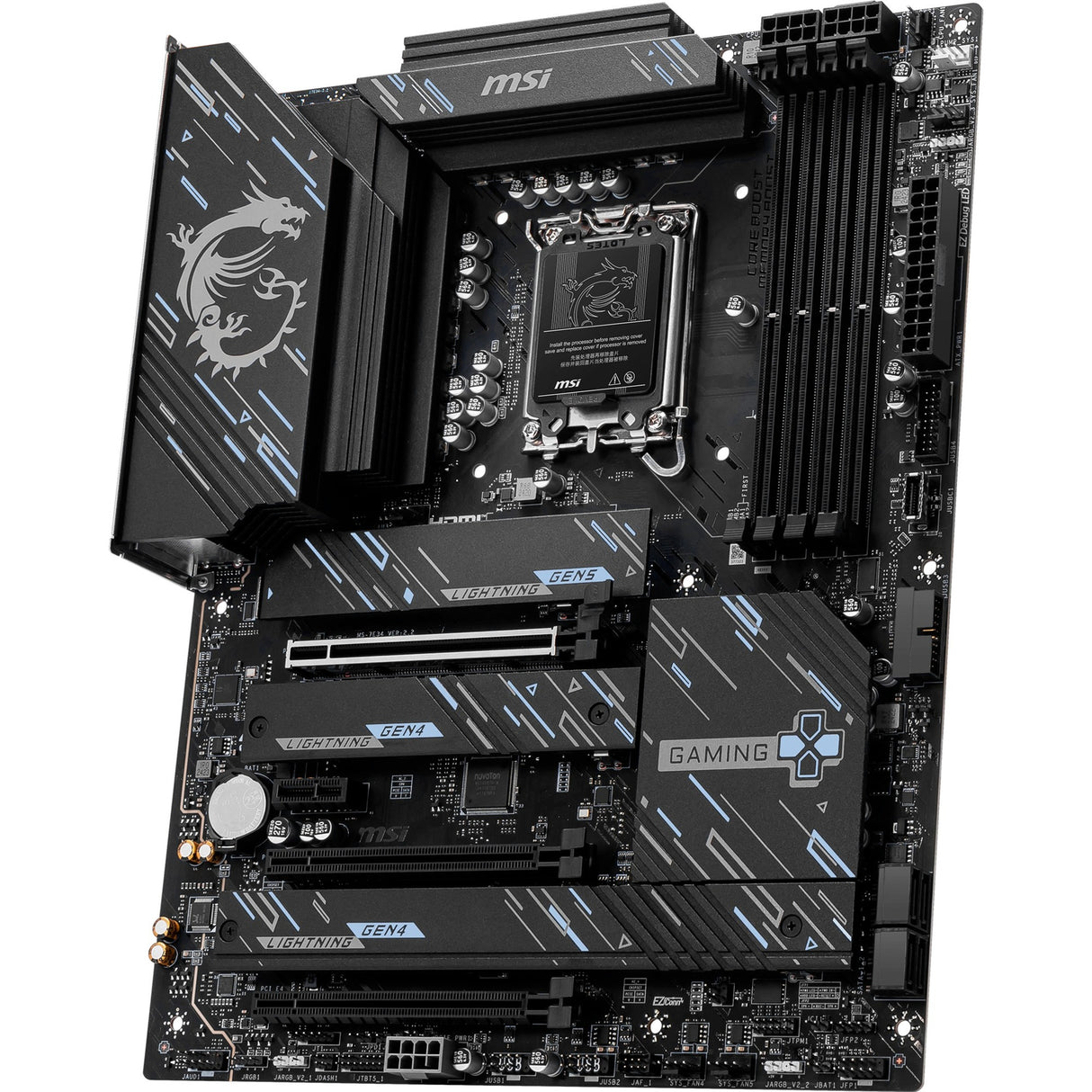 MSI Z890 Gaming Plus WiFi Socket 1851 bundkort (sort, RAID, 5GB-LAN, WLAN, BT, lyd, ATX)