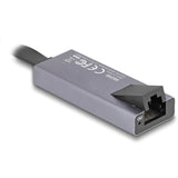 Delock USB-C > 2,5 Gigabit LAN Slank netværksadapter (grå)