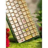 Iqunix f97 floral date rgb mekanisk gaming-tastatur (grøn, us-layout (qwerty), iqunix little prince, 96%, rgb-lysdioder, hot-swappable, pbt, 2.4ghz | bluetooth 5.1 | usb-c)