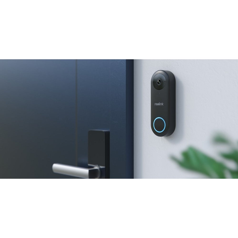Reolink smart 2k+ kablet poe videodørklokke med klokke (sort)