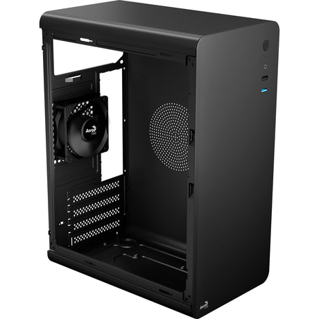 Aerocool CS110 mini tårnhus (sort | 2x USB-A)