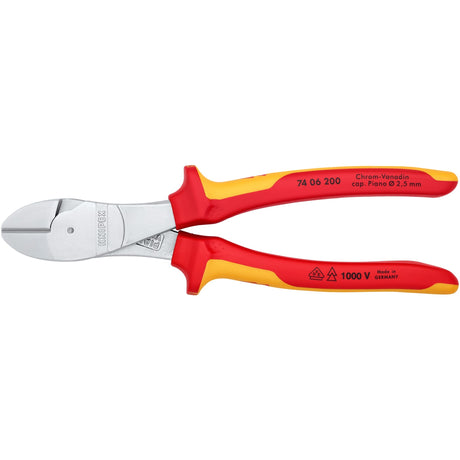 Knipex 74 06 200 power side skæretang komfort 200mm vde