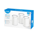 Cudy ax3000 2,5 g mesh wi-fi 6 system (3-pack) mesh router (hvid)
