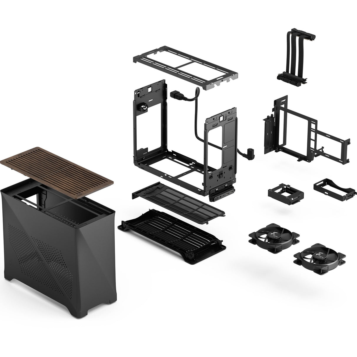 Fractal design æra 2 kul mini tårnhus (mørkegrå | 2x USB-A | 1x USB-C)