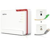 Fritz! box 5690 pro edition international router (hvid rød, mesh wi-fi)