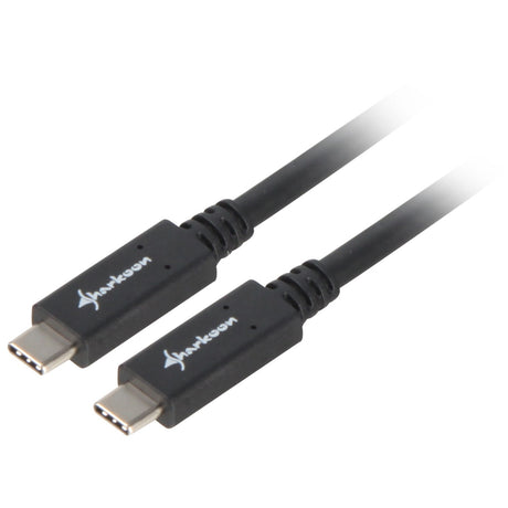 Sharkoon USB-C 3.2 > USB-C-kabel (sort, 0,5 meter)