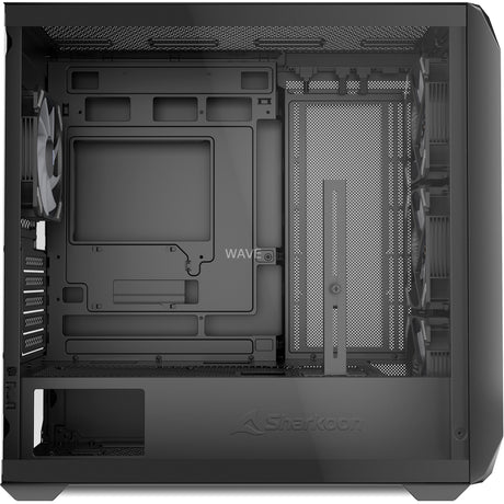Sharkoon mk3 rgb mini tårnhus (sort | 2x usb-a | 1x usb-c | rgb | hærdet glas)