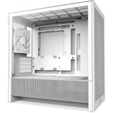 Nzxt h3 flow midi tårnhus (hvid (mat) | 1x USB-A | 1x USB-C | hærdet glas)