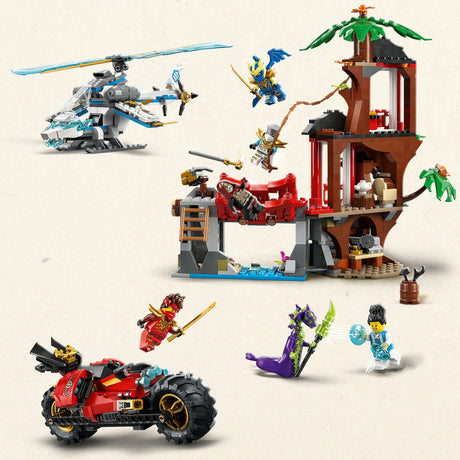 Lego ninjago 71857 ninja køretøjer ved træhuset