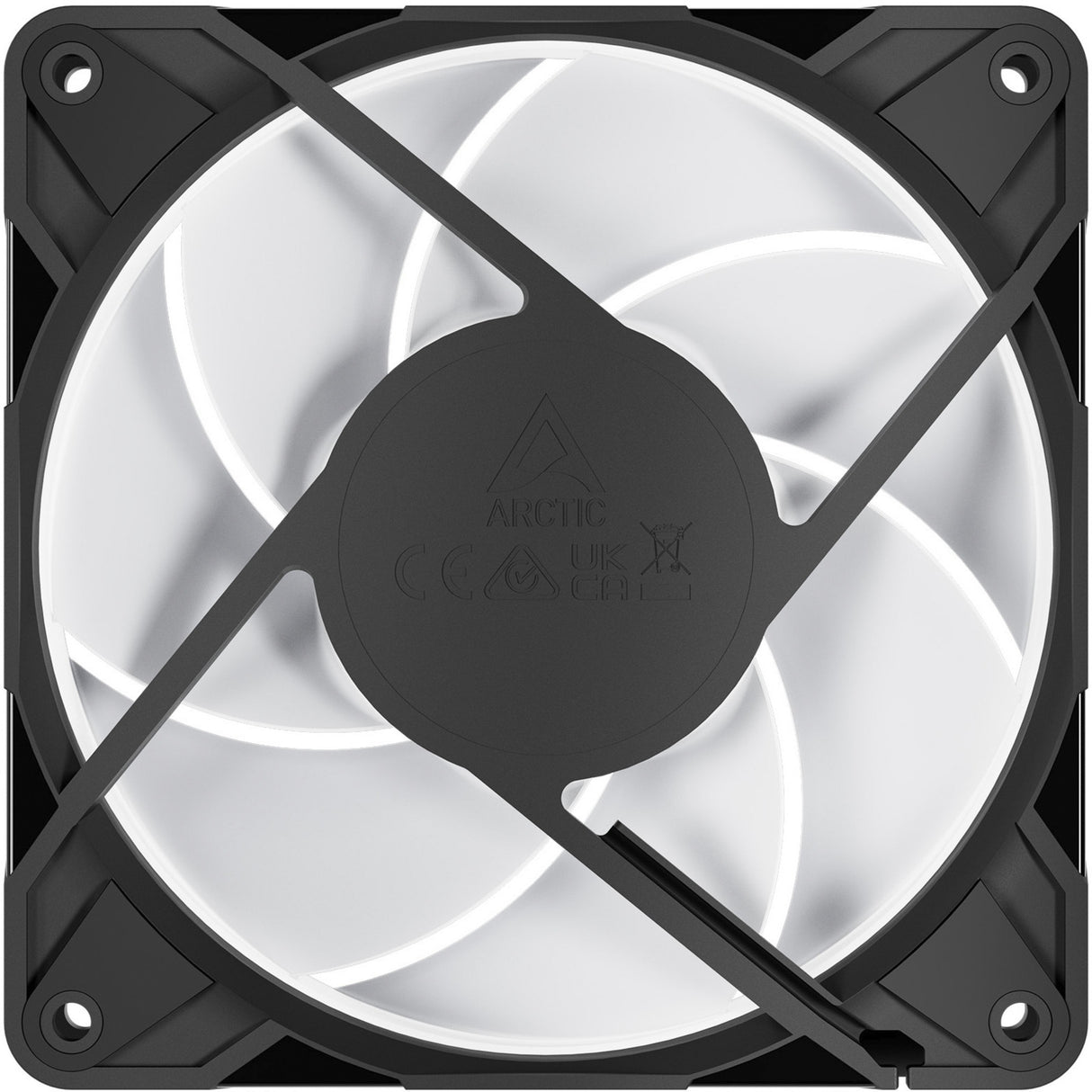 Arctic p12 pro a-rgb kabinet blæsere (sort, 3 stk, 120 x 120 x 25 mm, pwm)