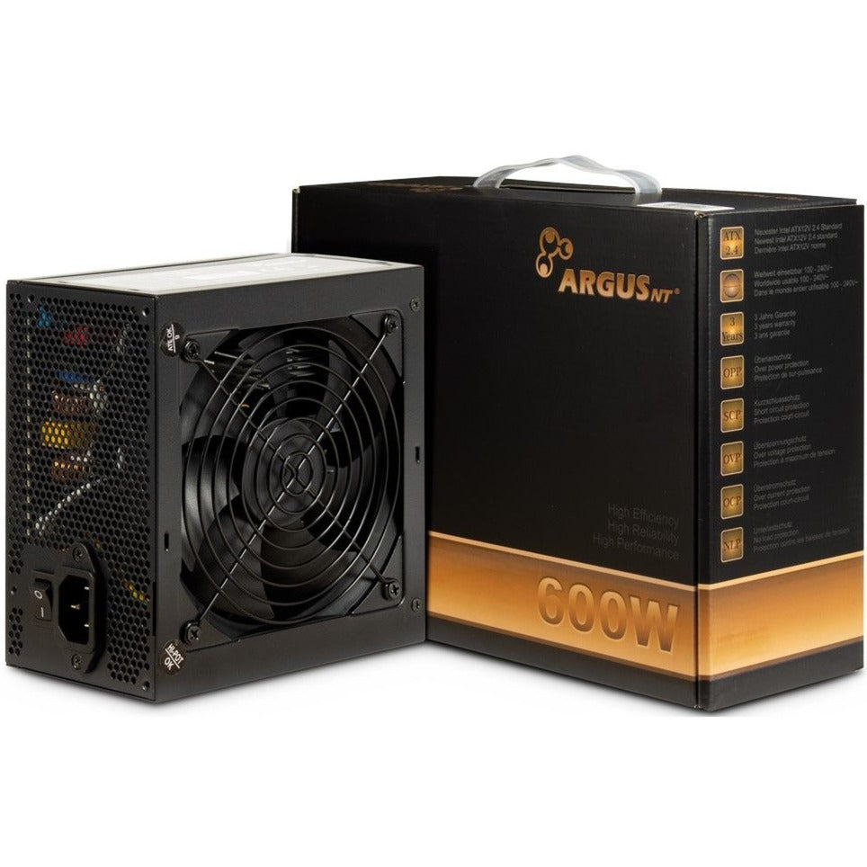 Inter-tech argus bps-600 600 watt strømforsyning (sort, 4x pcie)