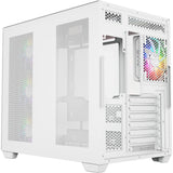 Xyz pc gear tesseract x midi tårnhus (hvid | 2x USB-A | 1x USB-C | hærdet glas)