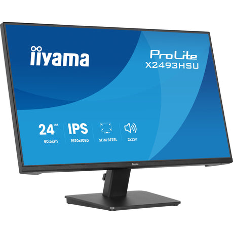Iiyama prolite x2493hsu-b1 23.8 skærm (sort (mat), 120 Hz, HDMI, skærmport, USB, lyd)